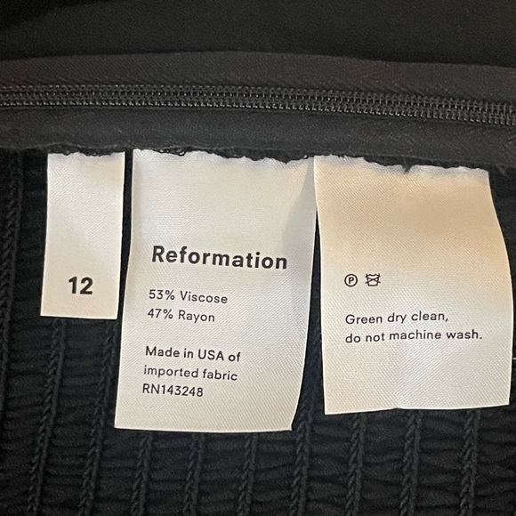 NEW Reformation Delilah Tie-Shoulder Top Rayon Viscose Linen Feel Strappy Sz 12 - Picture 7 of 10